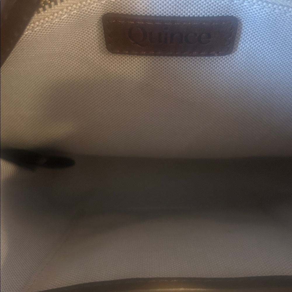 Quince Italian Leather Crossbody Bag Brown Minimalist Classic - Picture 3 of 8